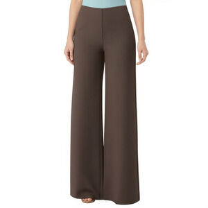 OGL NWT High Waisted Wide Leg Pants Size XS Brown Pull On